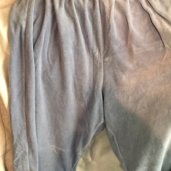 Light blue velour pjs lounge wear . EUC. XL. - Picture 3 of 3